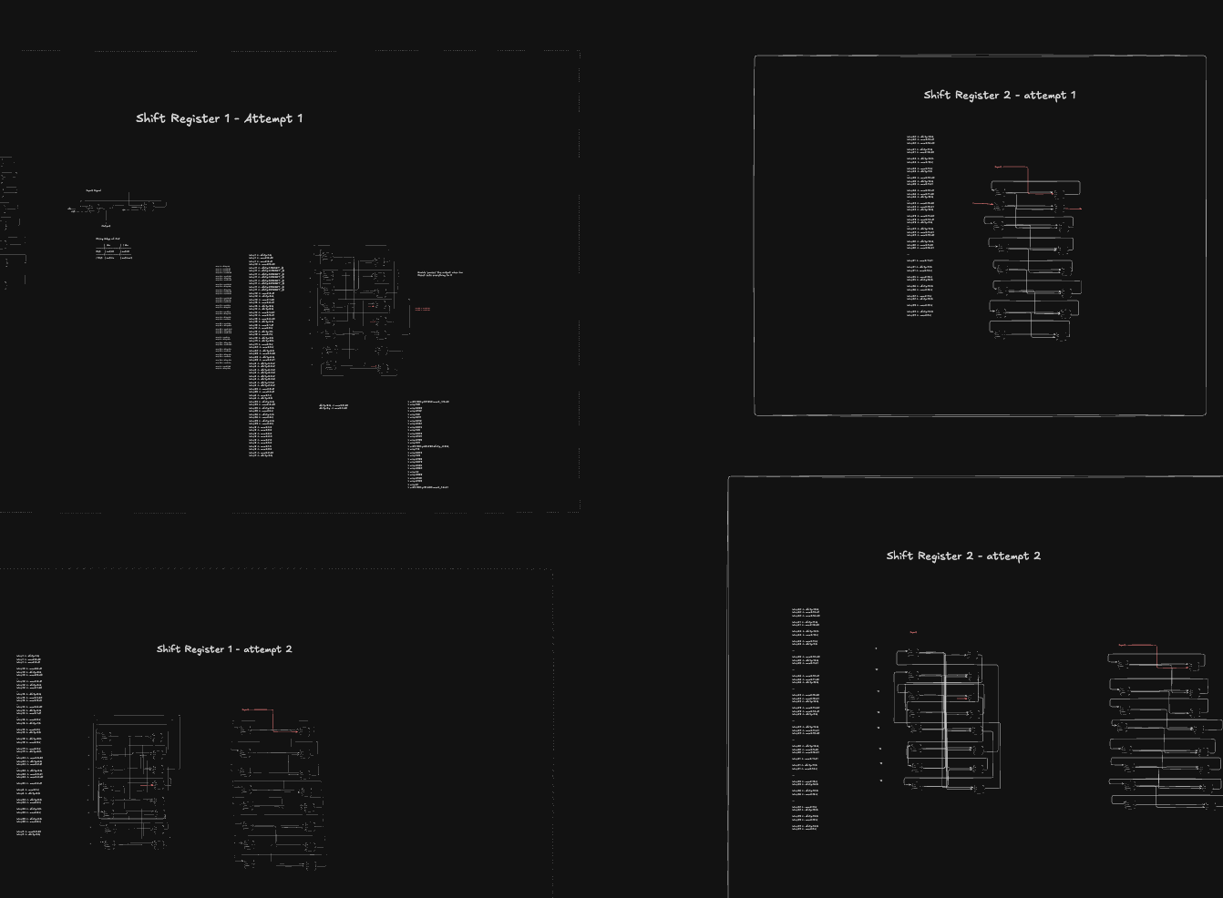 Many Attempts on a Shift Register